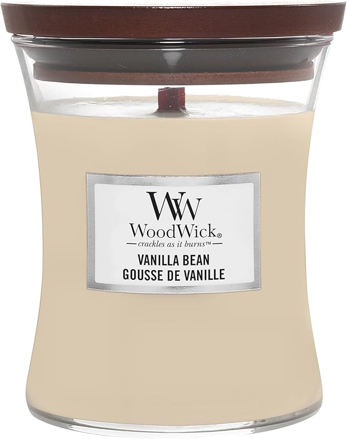 Vela Aromática Woodwick Hourglass – Vainilla, 275 g