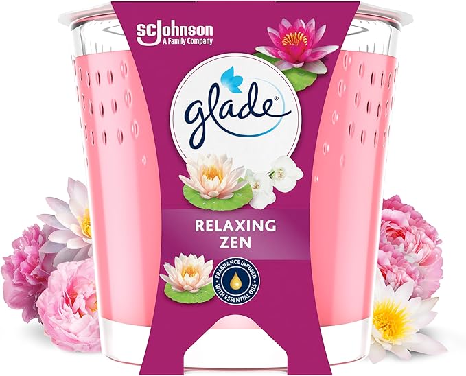 Vela Aromática Glade Relaxing Zen – 30 Horas de Aroma